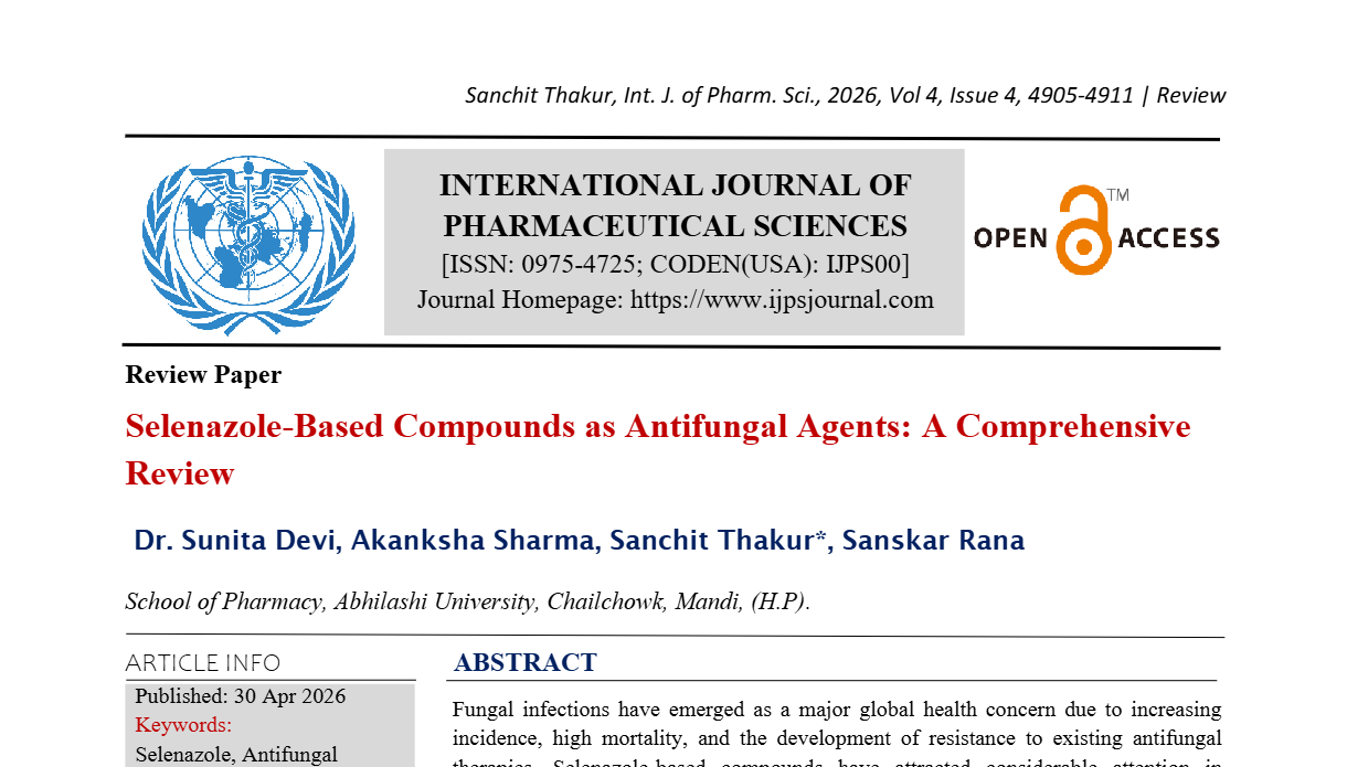 Selenazole-Based Compound as Antifungal Agents: A Comprehensive Review 