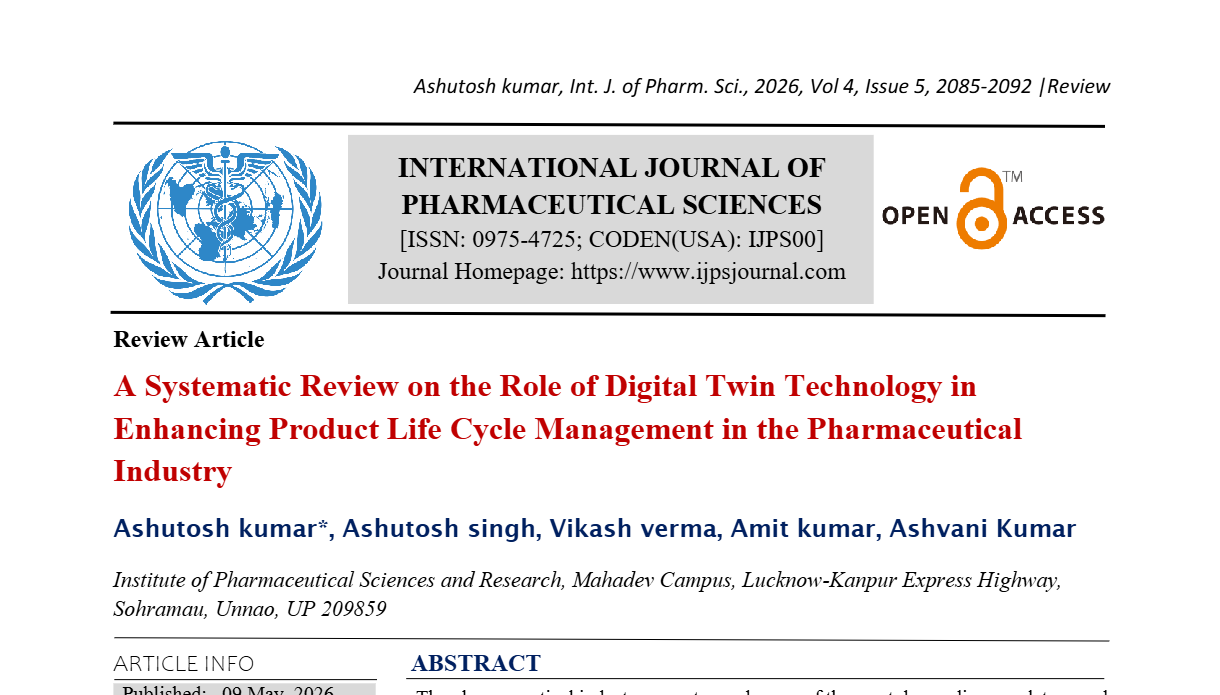 A Systematic Review on the Role of Digital Twin Technology in Enhancing Product Life Cycle Management in the Pharmaceutical Industry